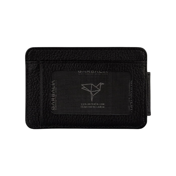 Zoozie Bags Cartera para Hombre de Piel Auténtica Negra